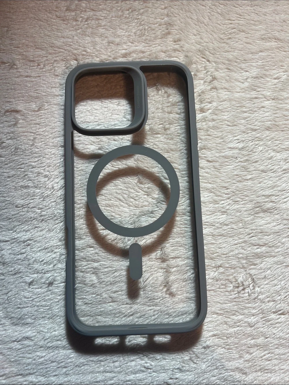 iPhone 16 Pro Max HaloLock Magnetic Clear and Grey Phone Case